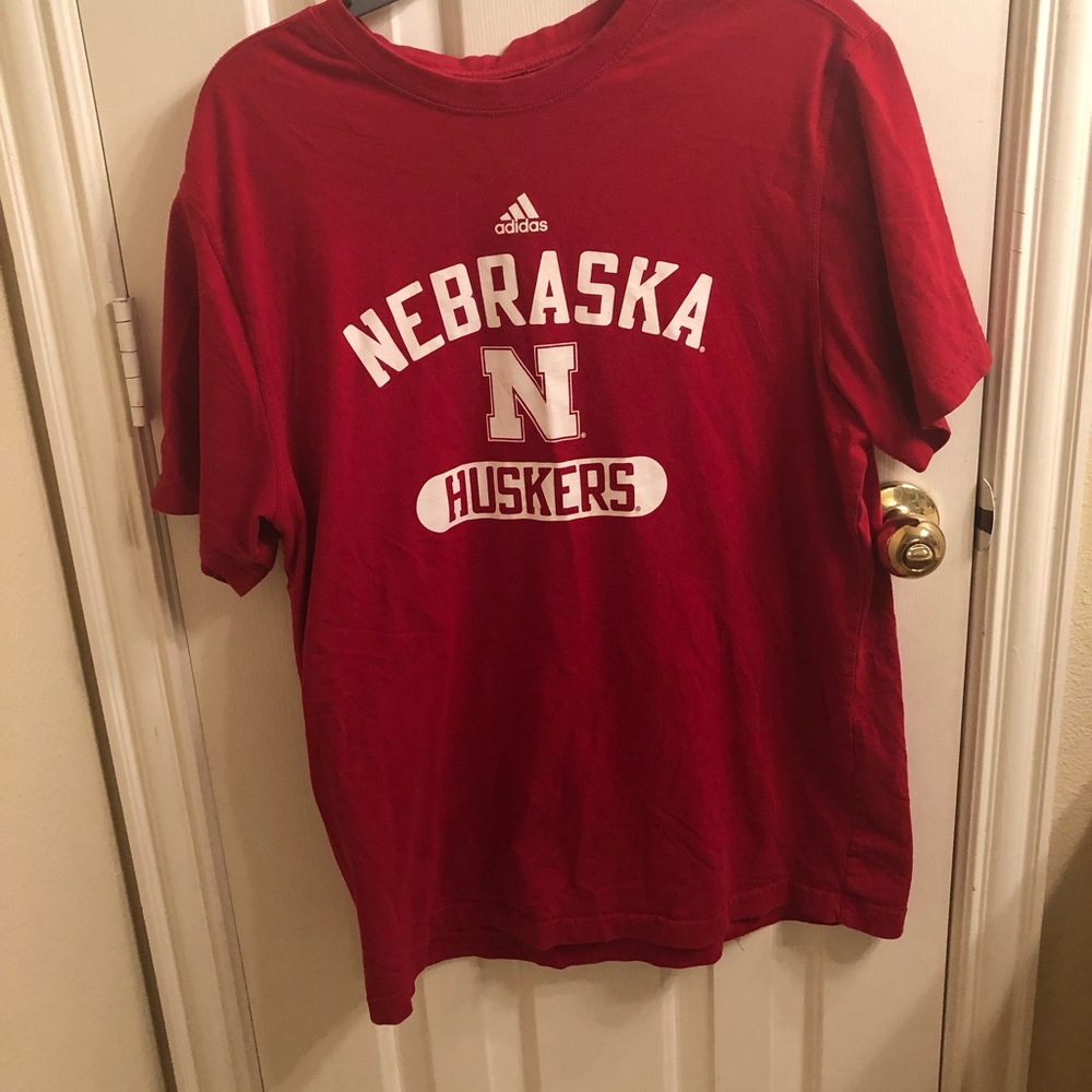 Adidas Nebraska huskers shirt in red